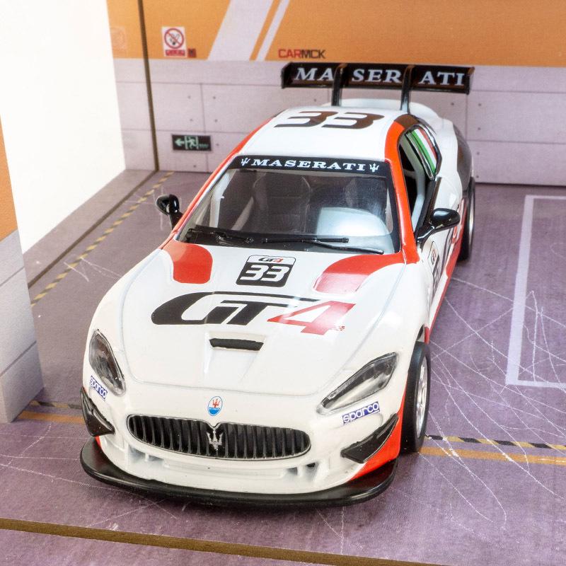 

Caipo Maserati MC GT4 Alloy Rally Car Model Ornament Gift