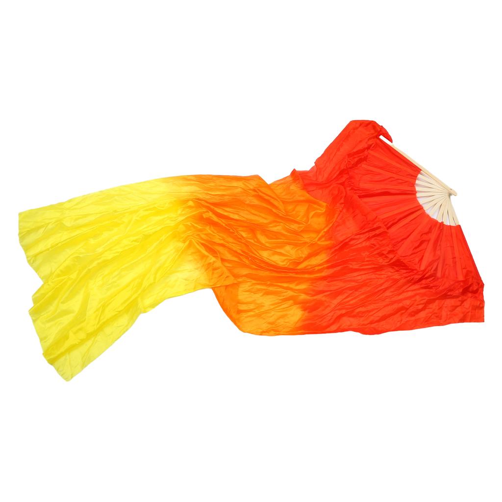 Profesjonalne Wachlarze z Sztucznego Jedwabiu do Tańca Brzucha Elegancki Długi Wachlarz do Tańca dla Entuzjastów Tańca Nauczycieli Uczniów 150cm