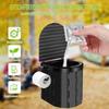 Tragbare faltbare Auto-Toilette mit Zelt - Geruchsdichte Outdoor-Notfall-Camping-Sitz
