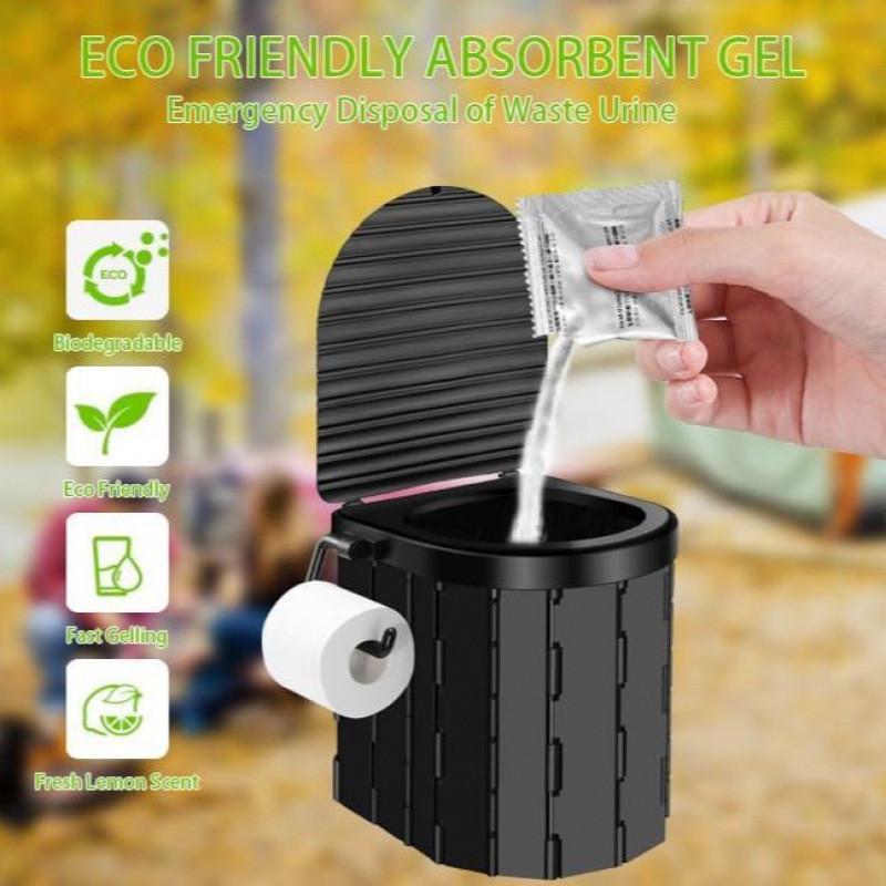 Tragbare faltbare Auto-Toilette mit Zelt - Geruchsdichte Outdoor-Notfall-Camping-Sitz