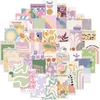50 Cartoon Danish Powder Poster Stickers Decorate Notebook Suitcase DIY Waterproof Stickers