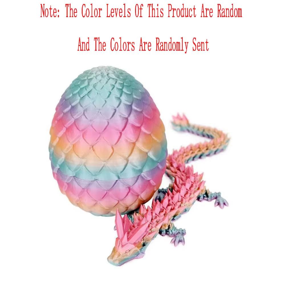 Maat 3D Dieren Geprint Speelgoed Draak Slang met Ei in Fidget 3D A Printen Geprint Huis Kantoor Bureaublad Decoratie Dieren Speelgoed