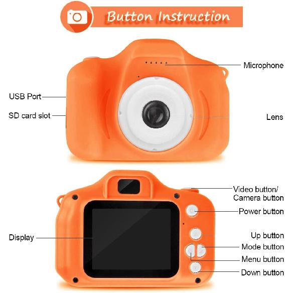 Kids Digital Camera, Christmas Birthday Gifts for Boys Age 3-9, HD Digital Video Cameras for Toddler, Portable Toy for 3 4 5 6 7 8 Year Old Boy with