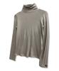 Damiswi Slim Turtleneck Long Sleeve_Beige
