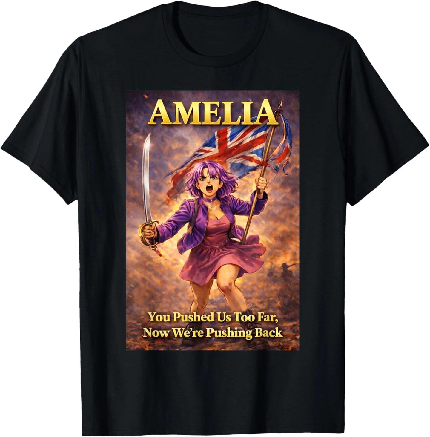 We are All Amelia Vintage UK Union Jack British England T-Shirt S