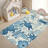 Sea Turtle 2D Print Large Carpet Marine Animal Series Area Rugs Living Room Non-slip Mat Home Decorative Kids Play Bedroom Rug
