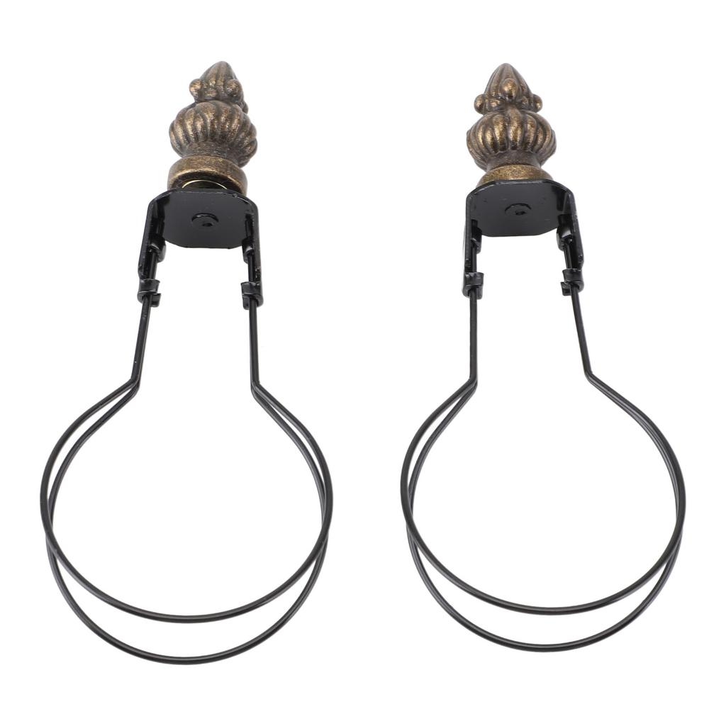 2pcs Lamp Bulb Clip Adapter Modern Stylish Metal Lampshade Holder Adapter Clip On Lampshade Adapter for Living Room Bedroom