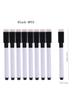 25/50Pcs Black Dry Erase Markers With Eraser Cap-Miniwhite Board Marker For Office School Supplies-Vastea