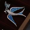 Bo Xin Yun Chinese Cloisonné Swallow Brooch: Elegant, Stylish, Luxurious Pin for Women