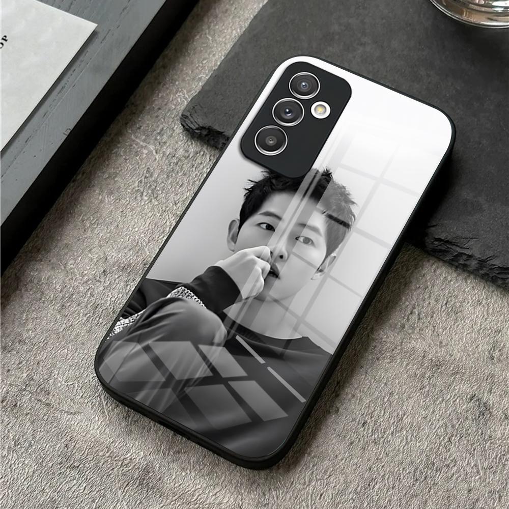 Vincenzo TV Song Joong Ki Phone Case for S24 Ultra Samsung S23 S22 S20 Fe S21 Plus Galaxy A54 A34 A24 A53 M54 Note 20 Glass Cove