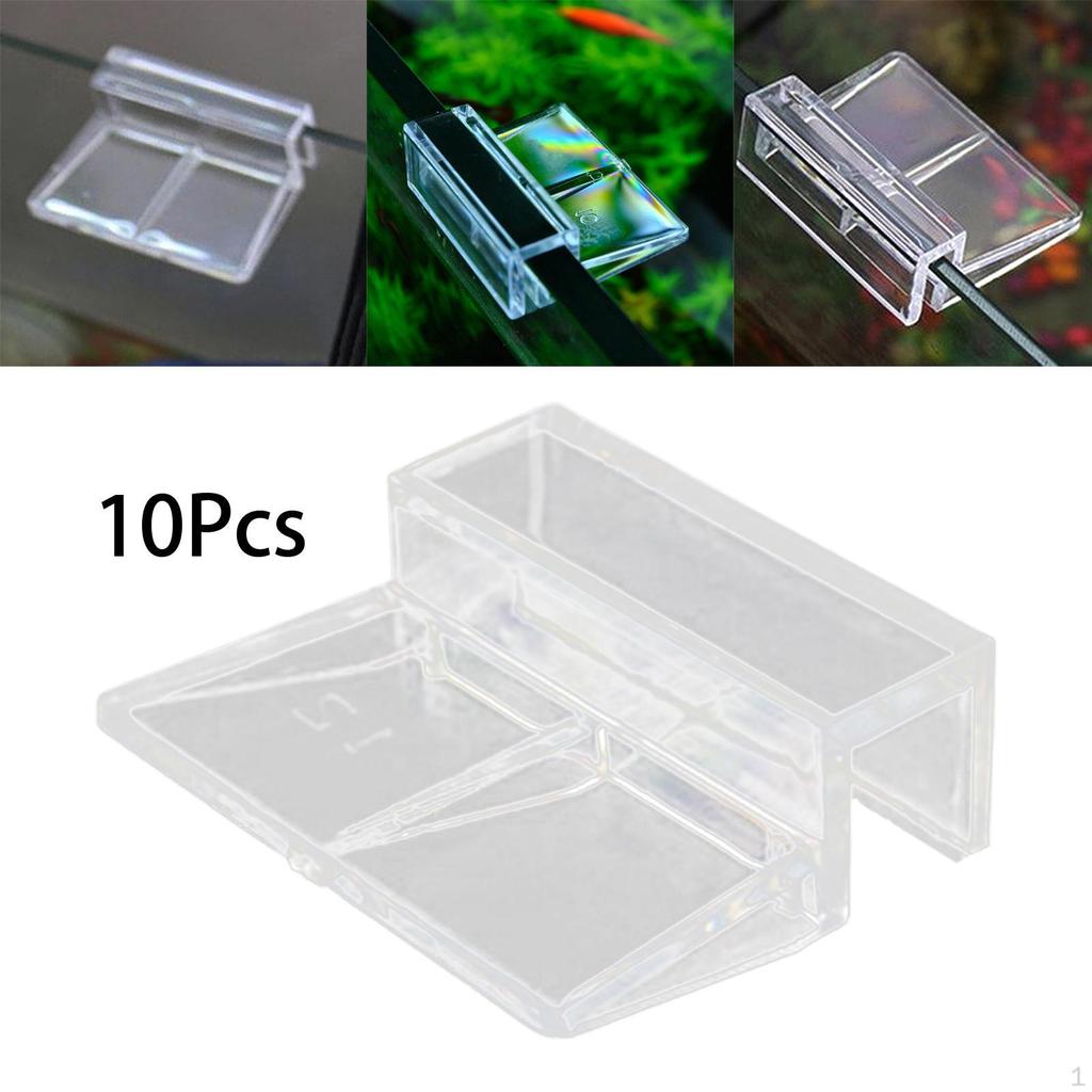 10 klipů na síťku do akvária pro bezpečné skleněné víko