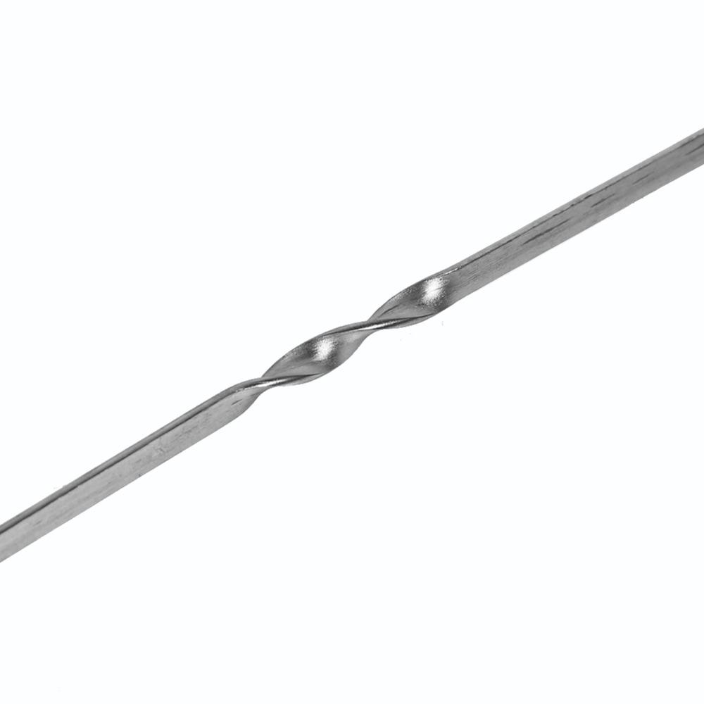 12PCS Flat Blade BBQ Skewers Hooked Handle Grill Skewers Kabob Sticks Vegetable Skewering
