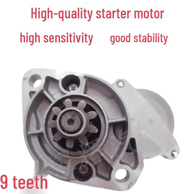 Fits Kubota Mitsubishi Series Starter Motor Assembly 12V 9 Teeth