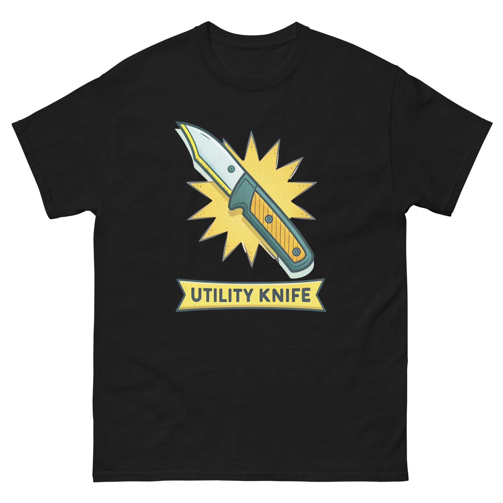 

Utility Knife Workplace Tool Tools Construction Working T-Shirt L