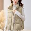 Fashion Winter Women's Vest Hooded Thick Warm Casual Sleeveless Jackets Woman Short Coat