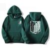 Japan Anime Attack on Titan Herre Hættetrøjer Forår Efterår Hip Hop Afslappet Pullover Top Hættetrøje Mode Svedtrøjer Løb Sportstøj