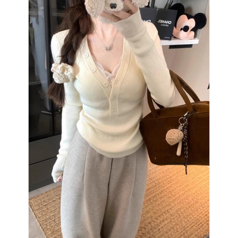 

Autumn Winter V-neck sexy Zipper Pullover Slim Sweater Women Solid Color Fashion All-match Bottomed Knitting Top S абрикосовый