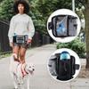 Adjustable Strap Pet Training Waist Bag Grey Dog Walking Fanny Pack Outdoor Hiking