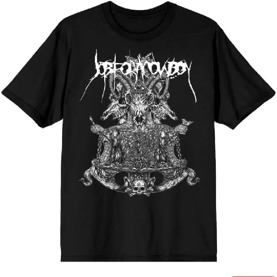 

2Bhip Job for A Cowboy Illuminating Mens Black Short Sleeve T Shirt Death Metal Graphic Tees XXXXXL чорний