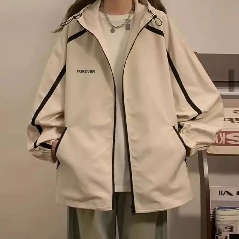 Kapuzenjacke Lässig Locker Outdoor 2025 Herbst Neu Retro Amerikanisch