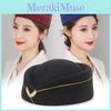 Flight Attendant Beret Hat Women Cap Fashion Casual Stewardess Hats Solid Color