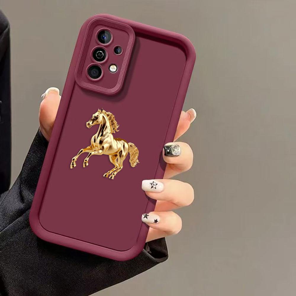 Happy Golden God Horse Phone Case For Infinix HOT 30I 40I 60 NOTE 12 G96 ZERO GT 10 20 30 40 50 50S 50X VIP PRO TPU Cover Case