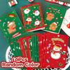 10Pcs Cartoon Christmas Notebook Kawaii Christmas Man Snowman Notepad Portable Pocket Notepad Student Prizes Gifts