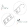 6Pcs Space Saving Multi Hangers Closet Organizer Heavy Duty Plastic Dorm Room Clothes Storage Shirts Pants Jeans Sweaters