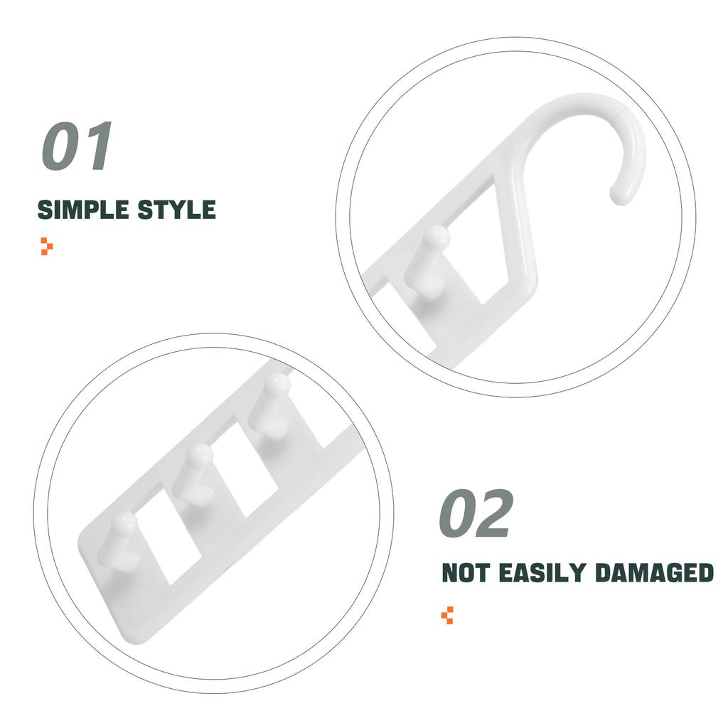6Pcs Space Saving Multi Hangers Closet Organizer Heavy Duty Plastic Dorm Room Clothes Storage Shirts Pants Jeans Sweaters