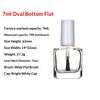 NEW 5/10/12/15ML Empty Clear Glass Nail Polish Bottles With Brush Cap Refillable Containers For Nail Art Lip Golss Liquid Sample