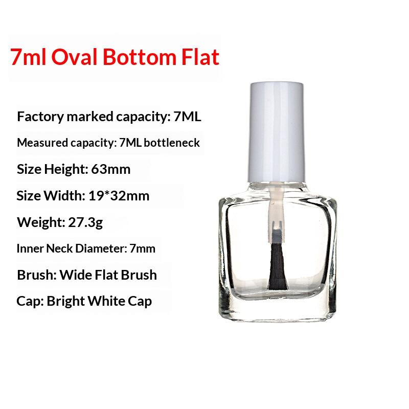 

5/8/10/15ml Empty Mini Glass Sub-packed Nail Polish Bottle Nail Gel Empty Bottle With Brush Glass Empty Bottle Touch-upContainer