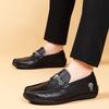 New Men's Doudou Shoes Leather Men's Casual Leather Shoes Fashion Dad Gloping Men's Shoes