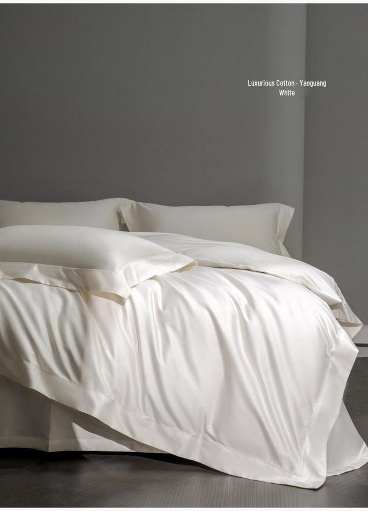 Genuine 2026 Luxury Double-Ply Pima Cotton High-End Four-Piece Bedding Set