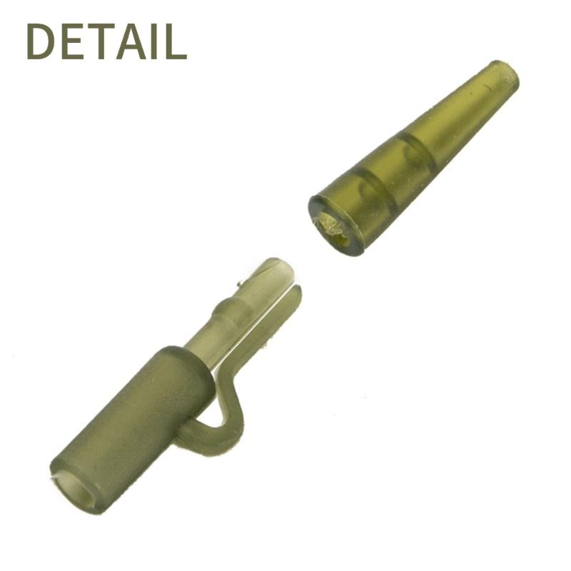 50 Set Fixing Line Quick Changing Connector Sleeve Fishing Sleeve Safety Clip Heavy Duty Clips for Fishing Rigs