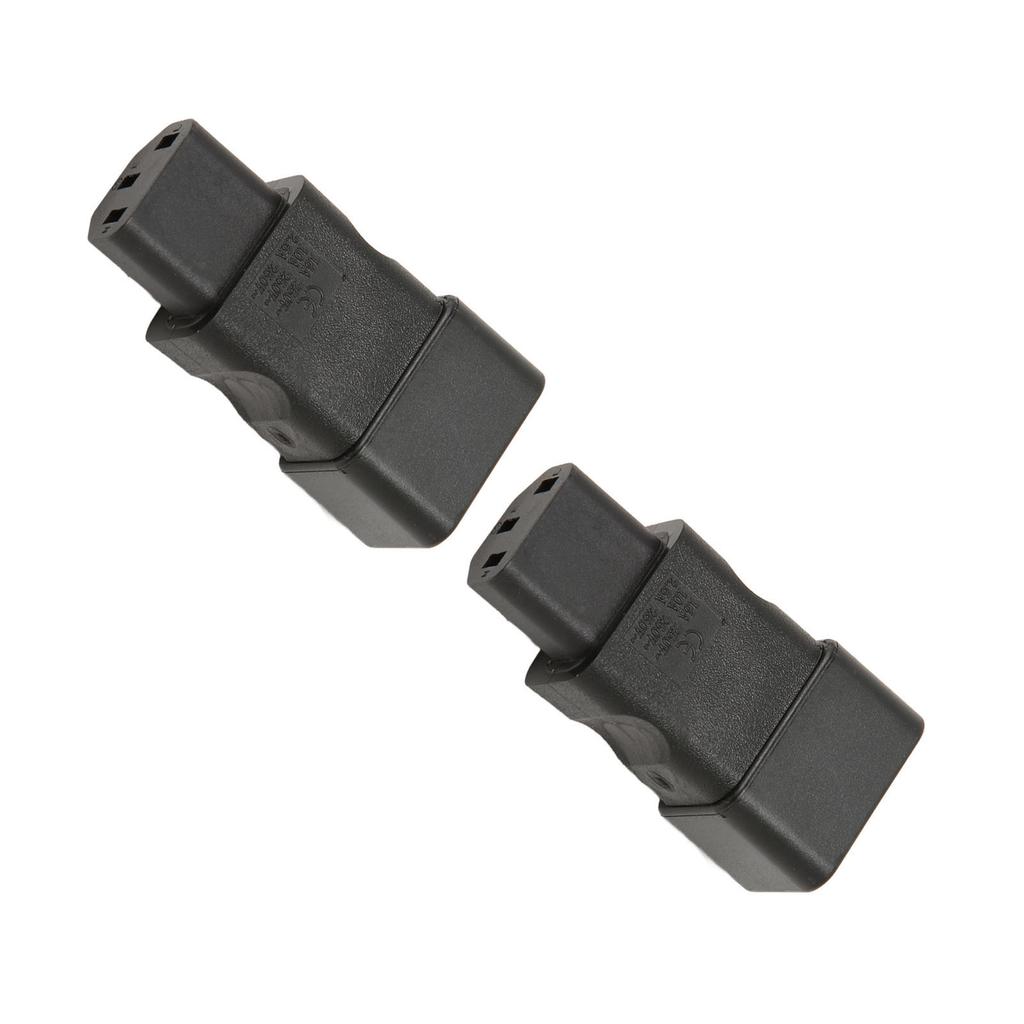 2PCS IEC320 C20 to IEC320 C13 Power Adapter Plug and Play C20 to C13 Power Socket Adapter for UPS PDU Server Ups Socket