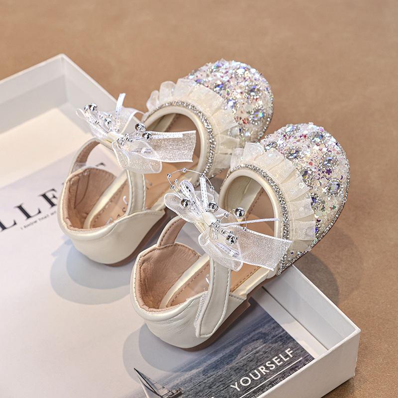Crystal Princess Headband and Sandals Set for Girls - Summer Dress Flats for 2026 26