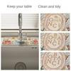 Faucet Drain Pad Retro Self-priming Kitchen Countertop Drain Mat Diatom Mud Wipeable Anti-slip Mat Absorbent Dish Drying Mat