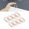100pcs Paper Clips Portable Hrt Shape Rustproof Electroplated Metal Paperclips   Supplies