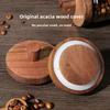 Creative High Borosilicate Glass Sealed Jar with Wooden Lid Storage Jar Coffee Tea Storage Bottle Grain Storage Bottle Container