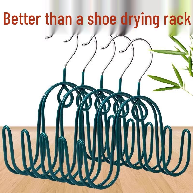 Hanging & Outdoor Shoe Drying Rack with Hooks