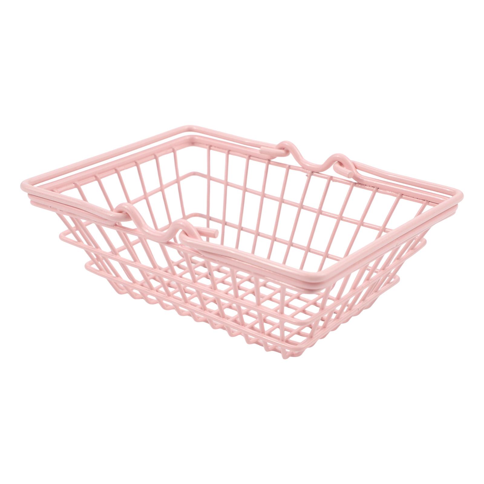

Accessories Storage Basket Supplies Bins Container Cosmetics Desktop Jewelry Mini Organizer Pink Rack Practical Small