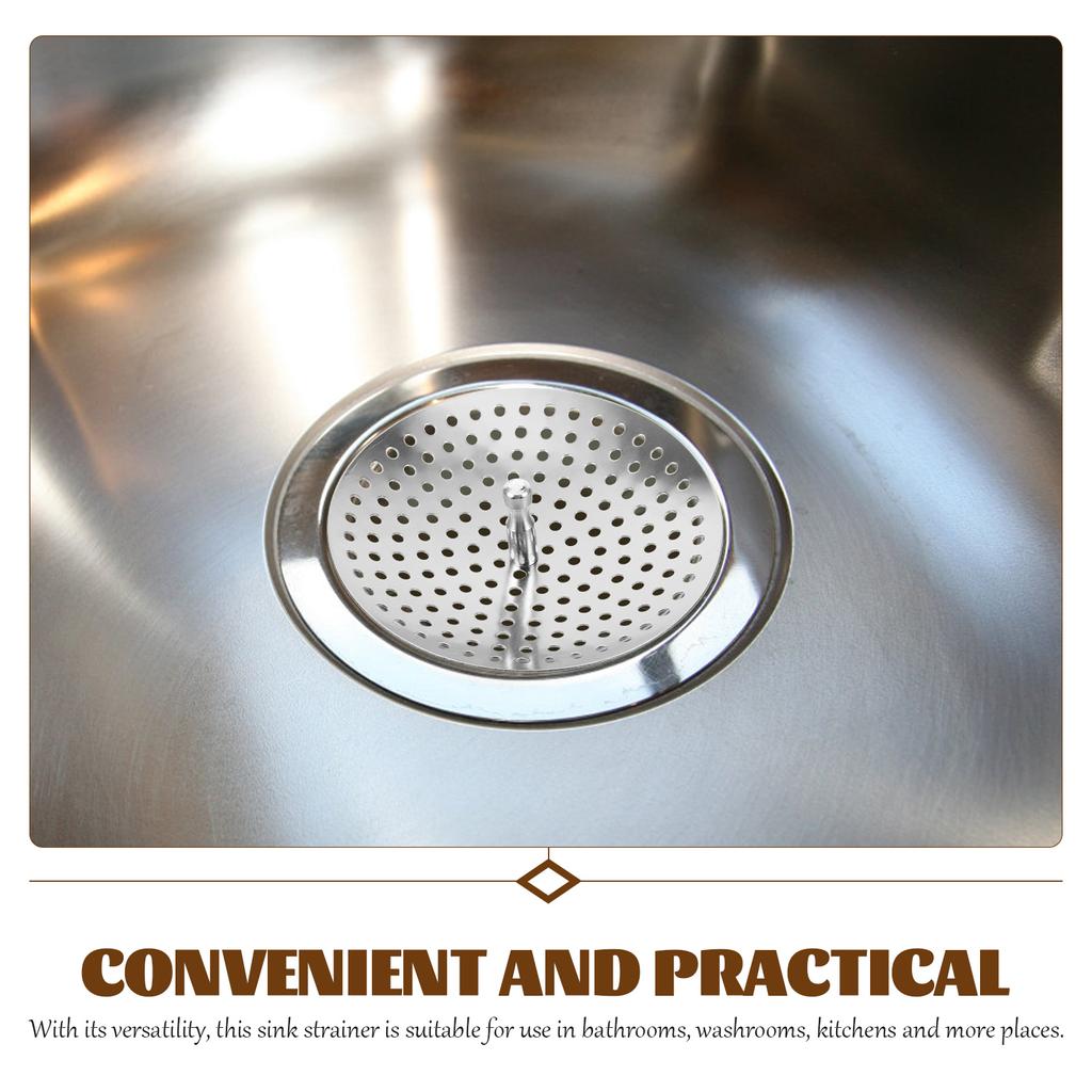 2 szt. Sitko Odpływ Zlewozmywaka Koszyk Kuchenny Ekran Filtru Łapacze Włosów Sitka do Srebrnego Metalu