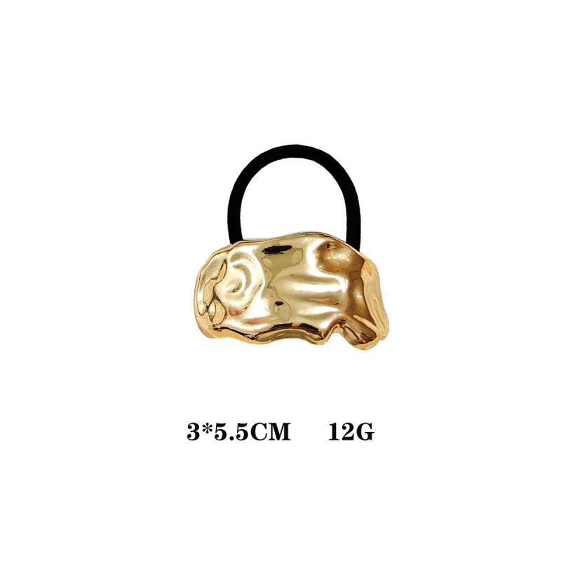 Retro Gold Geometric Hair Clips and Ponytail Ties