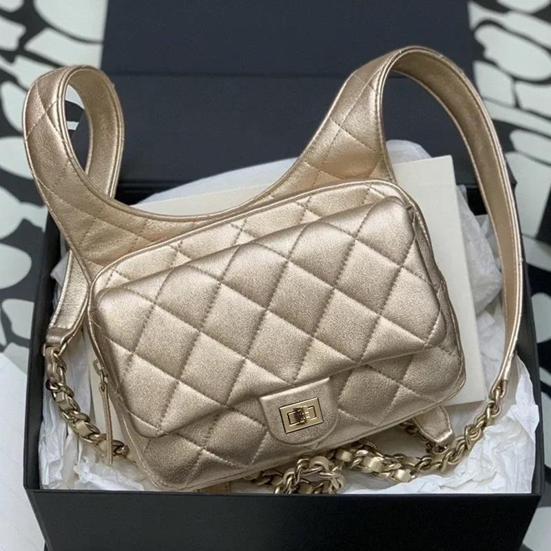 

Vintage Versatile Rhombus Vest Backpack Bag Fashion Small Backpack Women s Bag Standard золотий