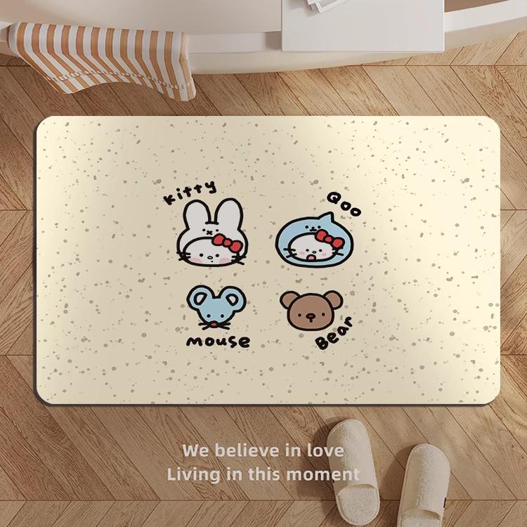 

Абсорбирующий Нескользящий Диатомовый Земляной Коврик для Двери Ванной 40x60 cm