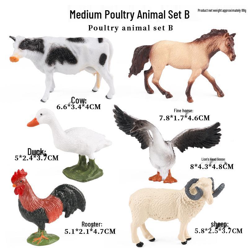 Набор solidных фигурок животных: Золотистая курносая обезьяна, Паукообразная обезьяна, Капуцин, Длиннохвостая и Лисьехвостая обезьяны