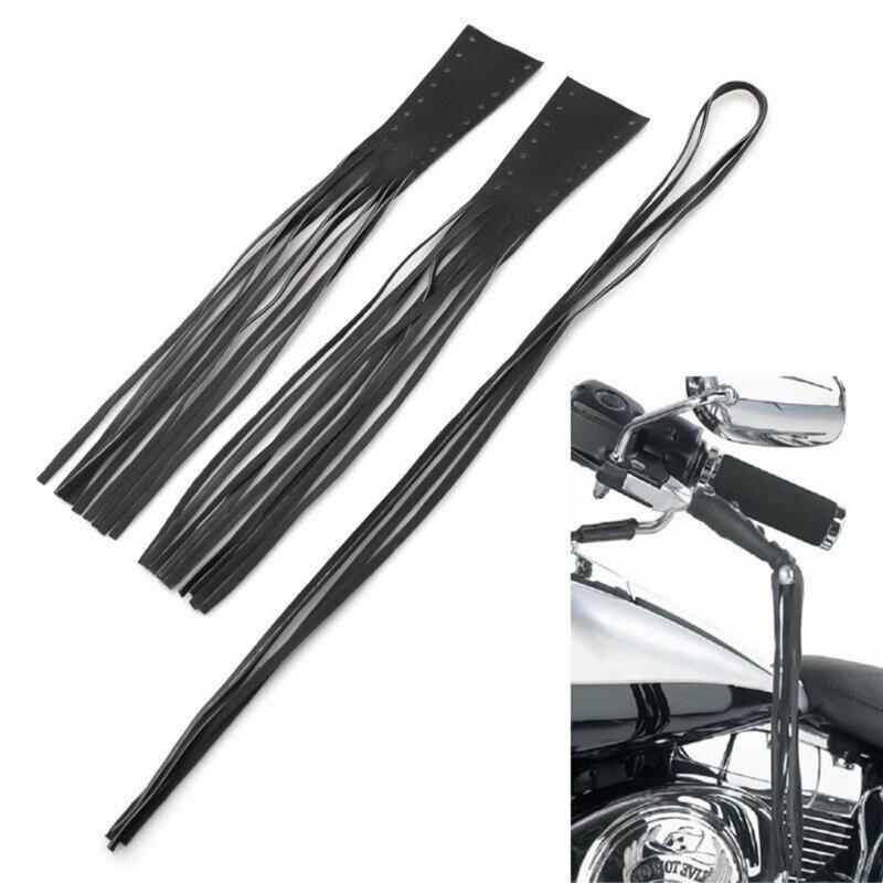 Kryty motocyklových brzdových pák 16palcový BikerPU spojka s dlouhými střapci pro příslušenství k obložení motocyklů CruiserChopper