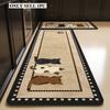 Kitchen Rug Pvc Waterproof Leather Carpet Cute Cartoon Pattern Floor Mat Non-slip Oil-proof Home Decor Rugs Alfombras De Cocina