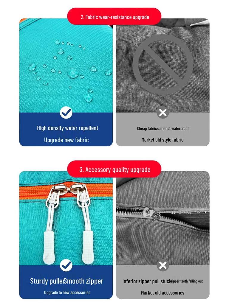 Unisex Ultra-Light Large Capacity Foldable Travel & Sport Backpack for Hiking and Cycling