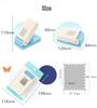 New Large Scrapbooking Embosser & Square Hole Punch for Kids' DIY Crafts